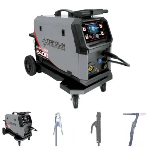TOP GUN 2400 MIG 240AMP, LCD DISPLAY, DUAL-PULSE, MST MULTI PROCESS [COMMANDER SERIES]
