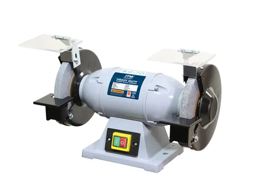 ITM INDUSTRIAL 8" BENCH GRINDER, 240V 1PH WITH NVR SWITCH