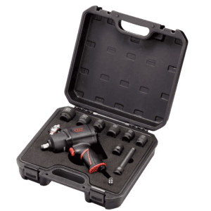 M7 IMPACT WRENCH KIT, MAGNESIUM COMPOSITE, PISTOL STYLE, 1/2" DR, 1,200 FT/LB IN BLOW MOULD CASE WITH & SOCKETS AND 125MM EXTENSION