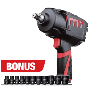 M7 IMPACT WRENCH, MAGNESIUM COMPOSITE, PISTOL STYLE, 1/2" DR, 800 FT/LB