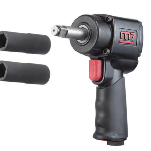 M7 IMPACT WHEEL WRENCH KIT, Q-SERIES, PISTOL STYLE, 1/2" DR, 500 FT/LB,  2"ANVIL WITH 17/19MM & 21/23MM REVERSIBLE IMPACT SOCKETS