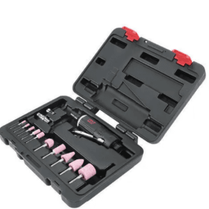 M7 DIE GRINDER KIT, 15 PCE, 20000RPM, 190MM LONG, 1/8" & 1/4" COLLET