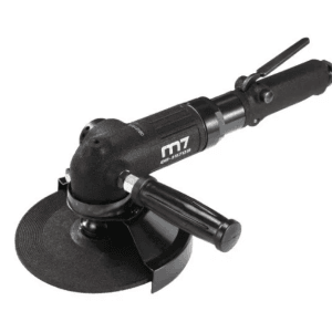 M7 ANGLE GRINDER 180MM, 5/8" SPINDLE, HEAVY DUTY EXTRA QUIET, SAFETY LEVER THROTTLE WITH SIDE HANDLE