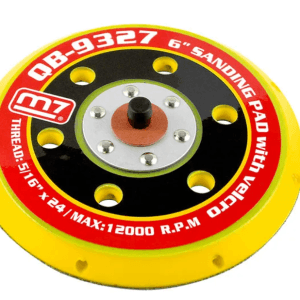 M7 VELCRO PAD FOR 6" RANDOM ORBITAL SANDERS, 5/16" MALE THREAD, 15 HOLE PATTERN