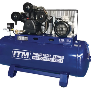 ITM AIR COMPRESSOR, BELT DRIVE STATIONARY 3 PHASE, 10HP, 270LTR, FAD 1143 L/MIN
