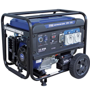 ITM 10KVA GENERATOR PETROL CONSTRUCTION, 8000 WATT PEAK ELECTRIC START W/REMOTE