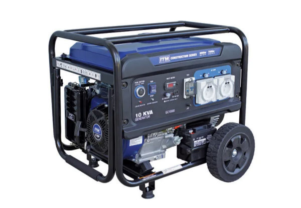ITM 10KVA GENERATOR PETROL CONSTRUCTION, 8000 WATT PEAK ELECTRIC START W/REMOTE