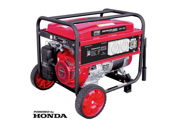 ITM 7.5KVA GENERATOR PETROL 6000 WATT PEAK WITH HONDA GX390 ENGINE & 25L TANK