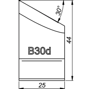 ITM EXTERNAL TOOL BIT, B30, 30 DEG X 44MM HIGH, TO SUIT PRO5PB BEVELLER