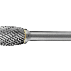 HOLEMAKER CARBIDE BURR, OVAL SHAPE, 1/4" X 3/8" HEAD, 1/4" SHANK DC