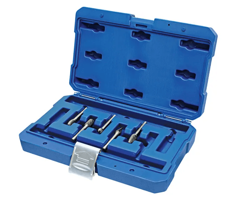 HOLEMAKER CARBIDE BURR SET, 6MM SHANK, 5PCE SC3, SD3, SE3, SF3, SM4