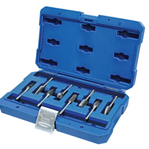 HOLEMAKER CARBIDE BURR SET, 6MM SHANK, 8PCE SA5, SC5, SD5, SE5, SF5, SG5, SL4, SM5