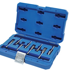 HOLEMAKER CARBIDE BURR SET, 6MM SHANK, 8PCE SB1, SC1, SD1, SC3, SD3, SE3, SB5, SF5