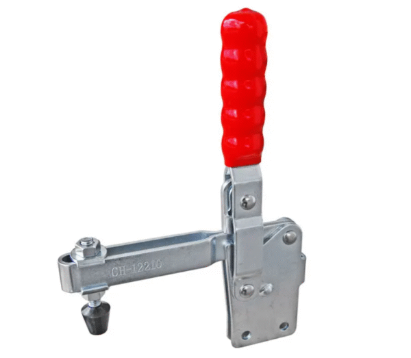 TOGGLE CLAMP, VERTICAL, STRAIGHT BASE, STRAIGHT HANDLE, 450KG CAP, 125MM REACH
