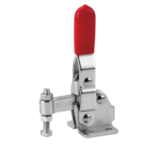 TOGGLE CLAMP, VERTICAL, FLANGED BASE, STRAIGHT HANDLE, 100KG CAP, 34MM REACH