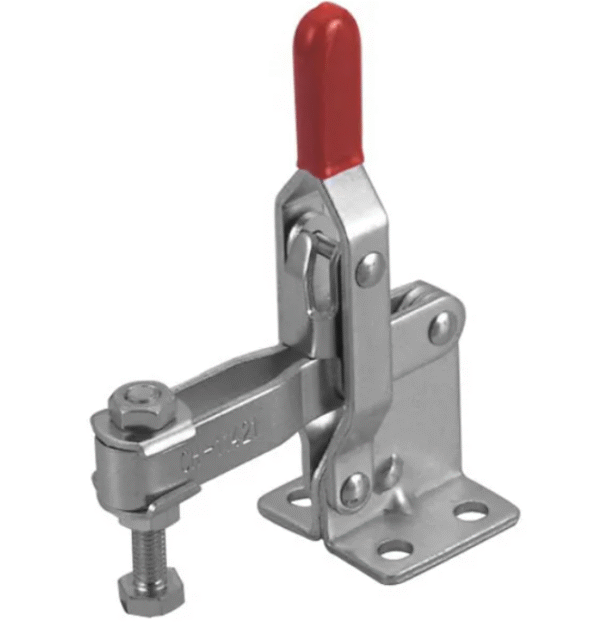 TOGGLE CLAMP, VERTICAL, FLANGED BASE, STRAIGHT HANDLE, 200KG CAP, 63MM REACH