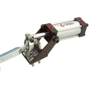 PNEUMATIC TOGGLE CLAMP,  FLANGED BASE, 227KG CAP, 88MM REACH