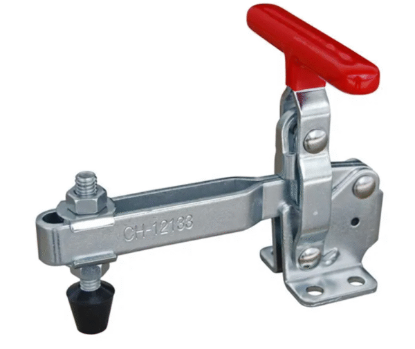 TOGGLE CLAMP, VERTICAL, FLANGED BASE, TEE HANDLE, 227KG CAP, 95.2MM REACH
