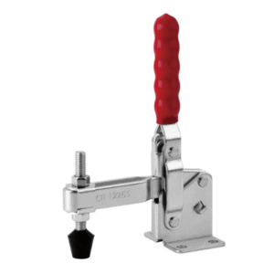 TOGGLE CLAMP, VERTICAL, FLANGED BASE, STRAIGHT HANDLE, 340KG CAP, 85.1MM REACH