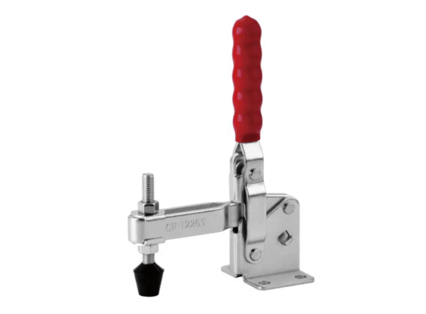 TOGGLE CLAMP, VERTICAL, FLANGED BASE, STRAIGHT HANDLE, 340KG CAP, 85.1MM REACH
