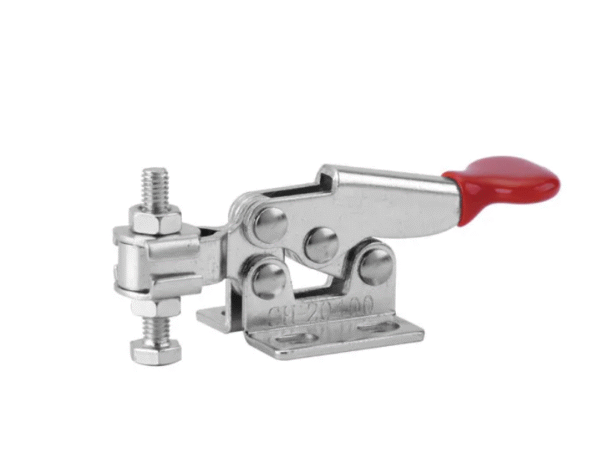 TOGGLE CLAMP, HORIZONTAL, FLANGED BASE, FLAT HANDLE, 20KG CAP, 17.6MM REACH