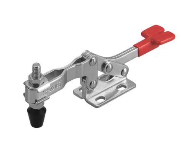 TOGGLE CLAMP, HORIZONTAL, FLANGED BASE, FLAT HANDLE, 250KG CAP, 71.4MM REACH