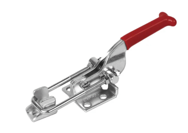 TOGGLE CLAMP, LATCH, FLANGED BASE, STRAIGHT HANDLE, 900KG CAP, 115MM REACH