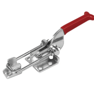 TOGGLE CLAMP, STAINLESS STEEL, LATCH, FLANGED BASE, STRAIGHT HANDLE, 900KG CAP, 115MM REACH
