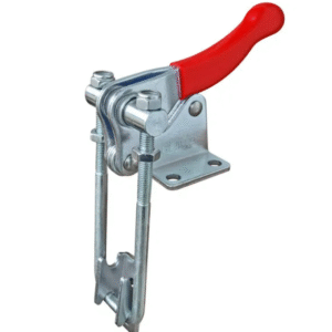 TOGGLE CLAMP, CORNER LATCH, FLANGED BASE, STR HANDLE, 900KG CAP, 154MM REACH