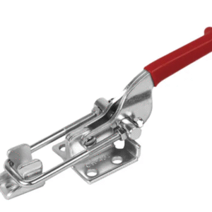 TOGGLE CLAMP, STAINLESS STEEL, LATCH, FLANGED BASE, 318KG CAP, 87MM REACH