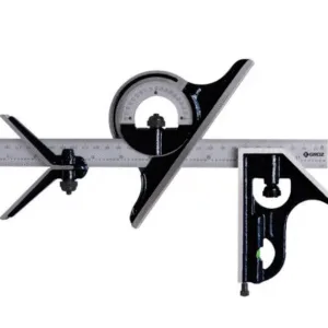 CSQ/12/4/ST GROZ COMBINATION SQUARE SET, 4 PCS SET, WITH 12/300MM BLADE LENGTH