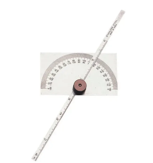 PDG/R/6 GROZ DEPTH GAUGE & PROTRACTOR, RECTANGULAR HEAD, 150MM BLADE