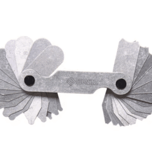 RDG/17/1-7 GROZ RADIUS GAUGES, 1 - 7MM, 17 PAIRS LEAVES, 180° ARC.