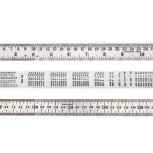 SR/6 GROZ STEEL RULE, IMPERIAL & METRIC, 150MM / 6"