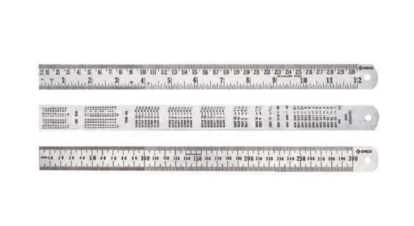SR/6 GROZ STEEL RULE, IMPERIAL & METRIC, 150MM / 6"
