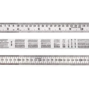 SR/18 GROZ STEEL RULE, IMPERIAL & METRIC, 450MM / 18"