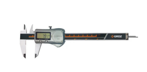 EDC/6/67 GROZ DIGITAL VERNIER CALIPER, 0-150MM/0-6, 0.01MM/0.0005, IP 67 2 BUTTON