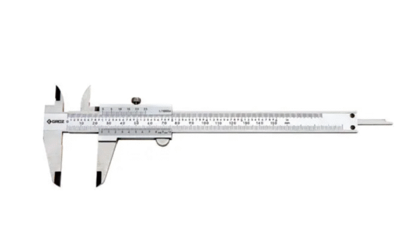VNC/6 GROZ VERNIER CALIPER, 0-150MM/0-6, LOWER RESOLUTION: 0.02MM, UPPER RESOLUTION:  .001, STAINLESS STEEL, UPPER LOCK, JAW LENGTH: 40MM