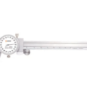 DLC/200 GROZ DIAL CALIPER, METRIC 0-200MM, 0.02MM, WHITE FACE, RANGE PER REVOLUTION:2MM, WITH THUMB WHEEL