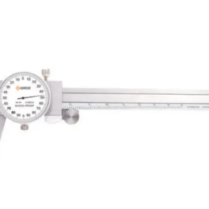 DLC/300 GROZ DIAL CALIPER, METRIC 0-300MM, 0.02MM, WHITE FACE, RANGE PER REVOLUTION:2MM, WITH THUMB WHEEL