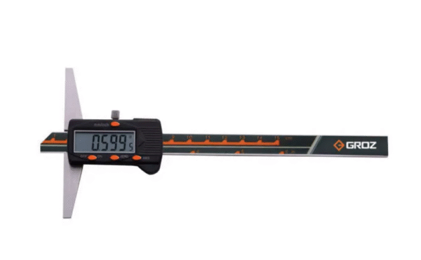 DDG/6 GROZ DIGITAL DEPTH GAUGE, WITHOUT HOOK, 0-6/0-150MM, 0.0005/0.01MM, BASE DEPTH 4, FOUR BUTTONS