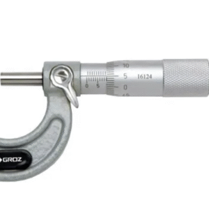 MM/0-25 GROZ OUTSIDE MICROMETER, 0-25MM, 0.01MM, RATCHET STOP, PAINTED FRAME