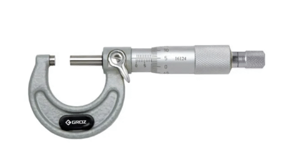 MM/0-25 GROZ OUTSIDE MICROMETER, 0-25MM, 0.01MM, RATCHET STOP, PAINTED FRAME
