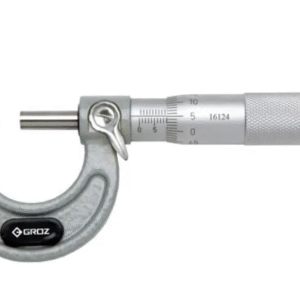 MM/25-50 GROZ OUTSIDE MICROMETER, 25-50MM, 0.01MM, RATCHET STOP, PAINTED FRAME