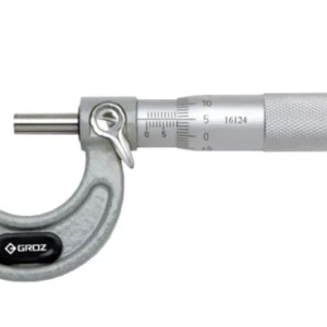 MM/0-1 GROZ OUTSIDE MICROMETER, 0-1, 0.0001, RATCHET STOP, PAINTED FRAME