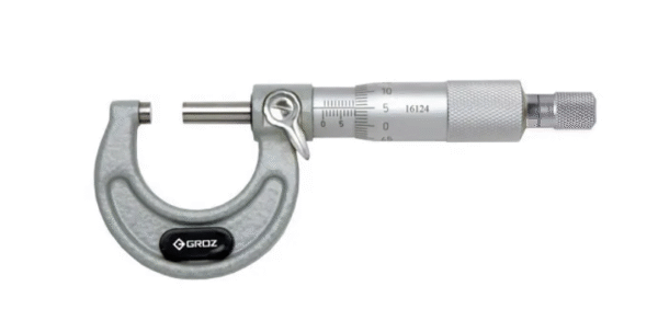 MM/5-6 GROZ OUTSIDE MICROMETER, 5-6, 0.0001, RATCHET STOP, PAINTED FRAME