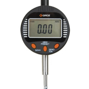 DGI/2 GROZ DIGITAL INDICATOR, 0-12.5MM / 0-0.5,  RESOLUTION: 0.001MM/.00005, FIVE BUTTONS, WITH FLAT BACK AND LUG BACK, STEM: 8MM