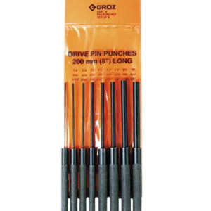 DDP/8/ST GROZ PIN PUNCH SET, 200MM OAL, 8 PCE