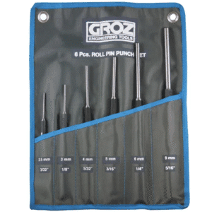 RPP/6/ST GROZ ROLL PIN PUNCH SET, 6 PCE
