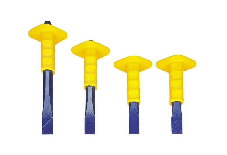 CHS/ST/10/3-4/GRP/YE GROZ OCTAGONAL COLD CHISEL WITH GRIP GUARD, 250MM X 19MM